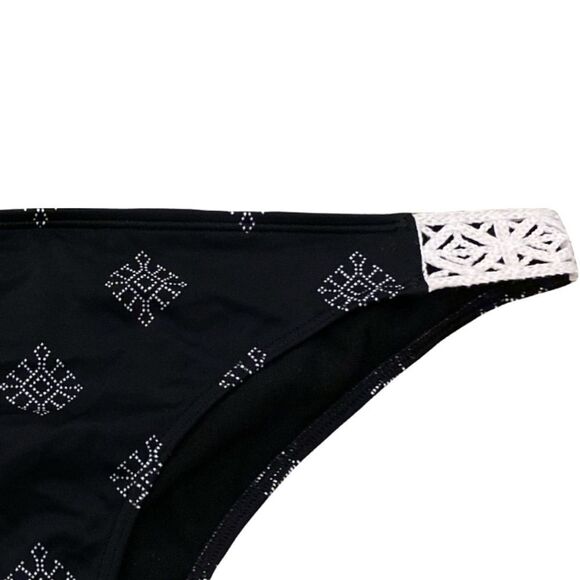 Roxy Bikini Bottom NWT Take Me To The Sea Size Large Athracite Pearly - Picture 8 of 10